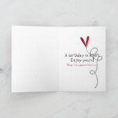 Verjaardag Tabby kat met borstel Kaart (Binnen)