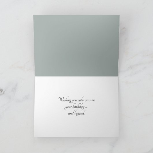 Verjaardag Tabby Kat Op Nautische Touwen Kaart (Binnen)