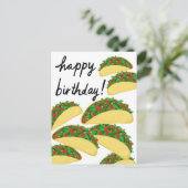 VERJAARDAG Taco Lawine Heerlijk Briefkaart (Staand voorkant)
