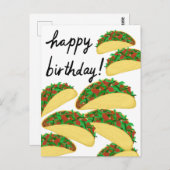 VERJAARDAG Taco Lawine Heerlijk Briefkaart (Voorkant / Achterkant)