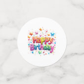 Verjaardag Tafelconfetti Confetti (Kleine voorkant)