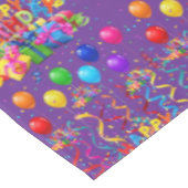 Verjaardag Tafelkleed Confetti Paars (Gekanteld)