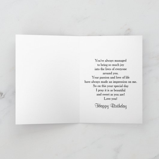 VERJAARDAG - TANTE - FUCHSIA ORCHIDS KAART (Binnen)