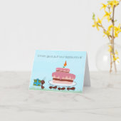 Verjaardag tantes kaart (Gele Bloem)