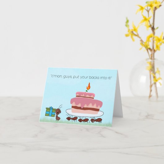 Verjaardag tantes kaart (Gele Bloem)