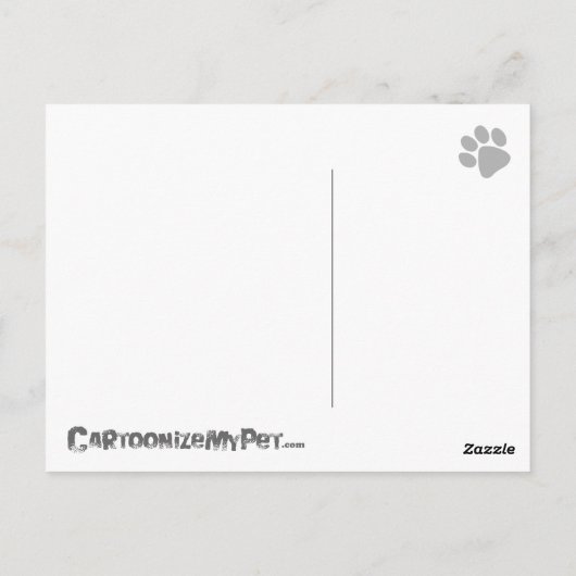 Verjaardag teckel (longhair) briefkaart (Achterkant)