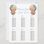 Verjaardag Teddy Ballon Kaart (Voorkant)