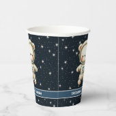 Verjaardag Teddy Bear Astronaut Party Cups Papieren Bekers (Rechts)