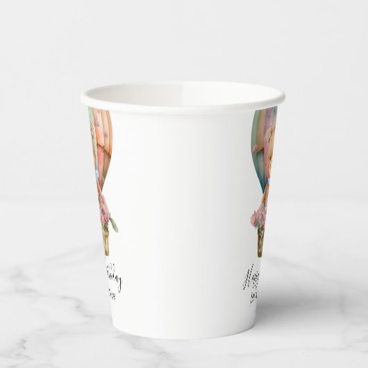 Verjaardag Teddy Bear Papieren Bekers (Links)