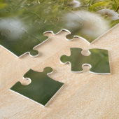 Verjaardag Teddy Bears Met Paardenbloem Hart Legpuzzel (Zijkant)