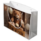 Verjaardag teddybeer groot cadeauzakje (Achterkant Gekanteld)