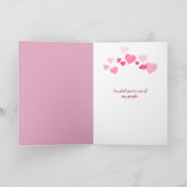 Verjaardag Teddybeer met rode roos Kaart (Binnen)