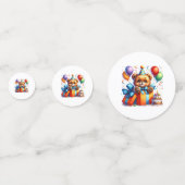 Verjaardag Teddybeer Tafelconfetti Confetti (Voorkanten)