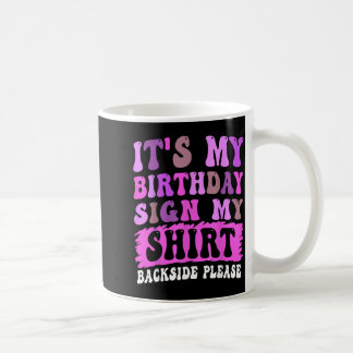 Verjaardag Teken Shirt Bacvideo Makerde Verjaardag Koffiemok