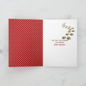 verjaardag tekstbericht op mobiele telefoon kaart (Binnen)