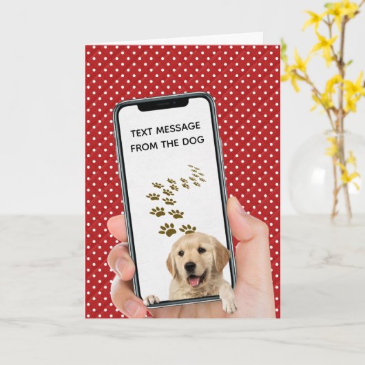 verjaardag tekstbericht op mobiele telefoon kaart (Gele Bloem)