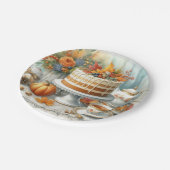 Verjaardag Thee Feestje Herfst Seizoen Papieren Bordje (Gekanteld)