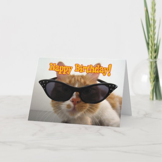Verjaardag Tiener - Koele Kat Kaart (Voorkant)