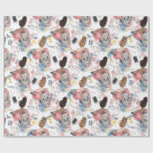 Verjaardag tienermeisje cadeaupapier (Vlak)