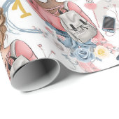 Verjaardag tienermeisje cadeaupapier (Rol Hoek)