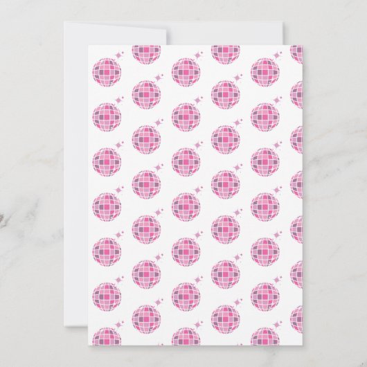 Verjaardag Tijdperk Disco Muziek Leuk Feest Kaart (Achterkant)