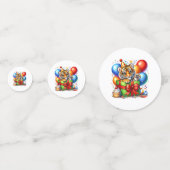 Verjaardag Tijger Tafelconfetti Confetti (Voorkanten)