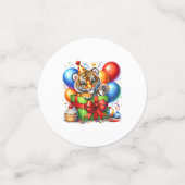 Verjaardag Tijger Tafelconfetti Confetti (Kleine voorkant)