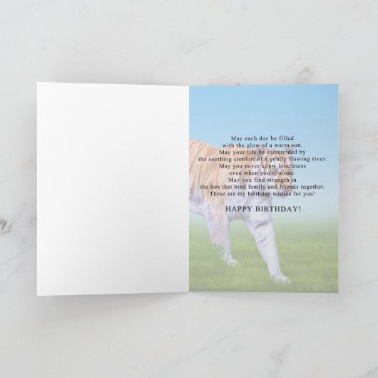 Verjaardag, tijgerwandeling kaart (Binnen)