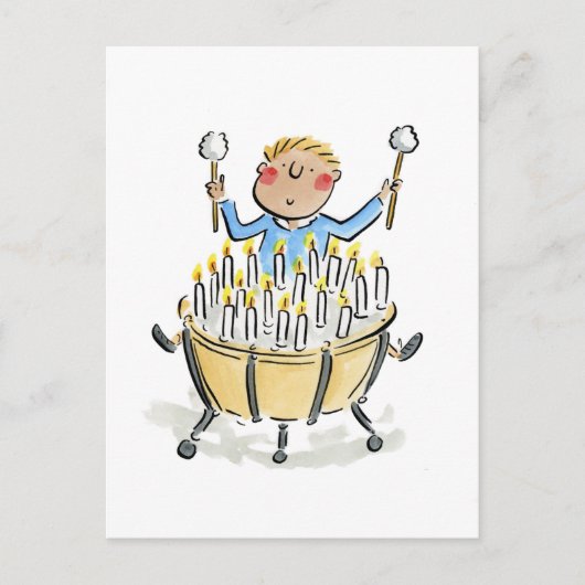 Verjaardag Timpani Briefkaart (Voorkant)