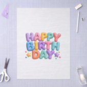 Verjaardag Tissuepapier (Craft)