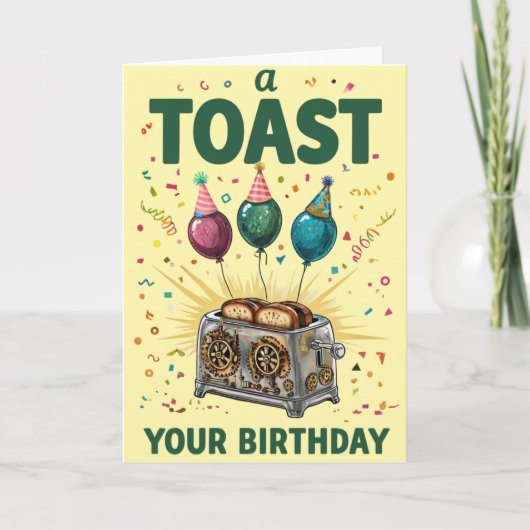 Verjaardag Toast - Leuke Viering Kaart (Voorkant)