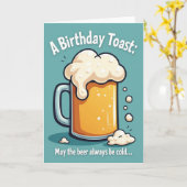 Verjaardag Toast Mok Kaart (Gele Bloem)