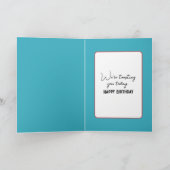 Verjaardag Toast Popping uit een rode broodrooster Kaart (Binnen)