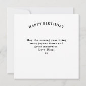 Verjaardag toevoegen Jaar Legende Rood Zwart Bold Kaart (Achterkant)