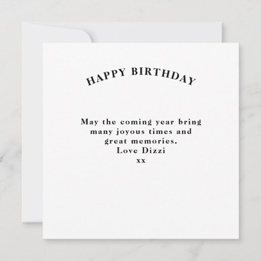 Verjaardag toevoegen Jaar Legende Rood Zwart Bold Kaart (Achterkant)