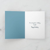 Verjaardag toilet in een retro badkamer kaart (Binnen)