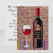 Verjaardag tot in de perfectie / andere uitnodigin kaart (Voorkant / Achterkant)