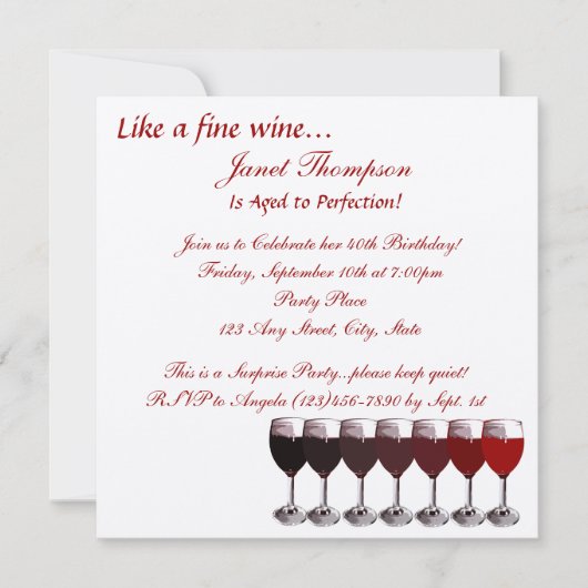 Verjaardag tot perfectie kaart (Voorkant)