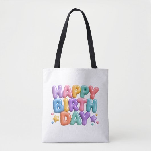 Verjaardag Tote Bag (Voorkant)
