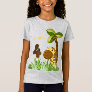 Verjaardag Tots Giraffe verjaardag T-shirt