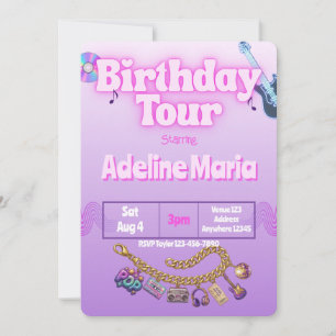 Verjaardag Tour Charm Armband Kaart