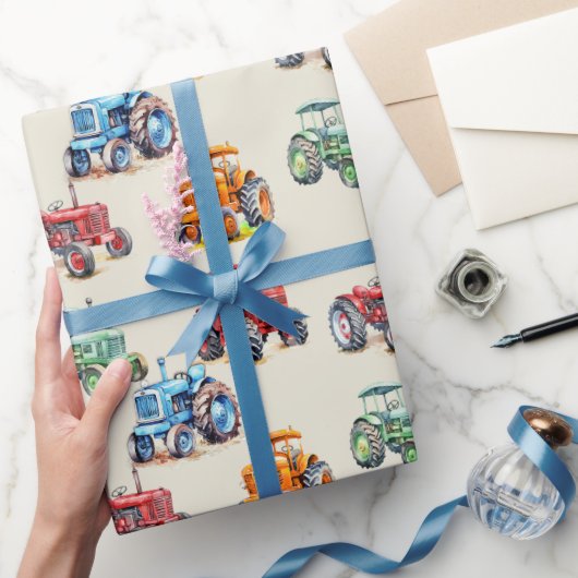 Verjaardag tractoren cadeaupapier (Geschenken)