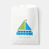 Verjaardag Traktatie Tas Zeilboot Bedankzakje (Voorkant)