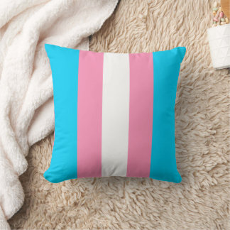 Verjaardag Transgender Strepen Vlag Kussen