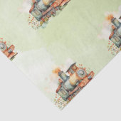 Verjaardag treinmotor tissuepapier (Detail)