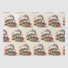 Verjaardag treinmotor tissuepapier