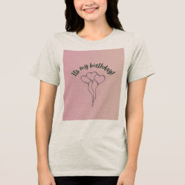 verjaardag Tri-Blend shirt
