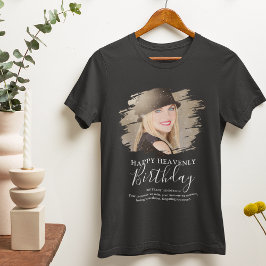 Verjaardag Tribute Foto Herdenkings T-Shirt