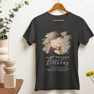Verjaardag Tribute Foto Herdenkings T-Shirt