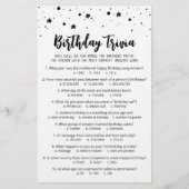 Verjaardag Trivia Spel met Antwoorden Verjaardagsf (Voorkant)